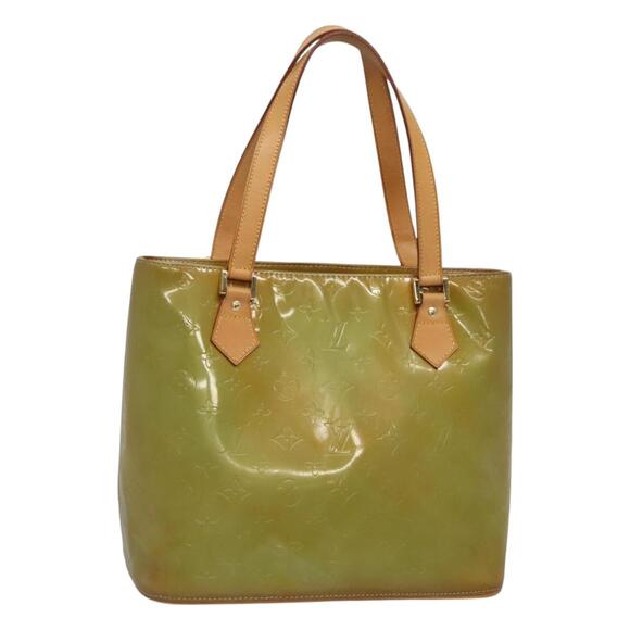 LOUIS VUITTON Monogram Vernis Houston Hand Bag Baby Blue M91005 - Picture 1 of 12